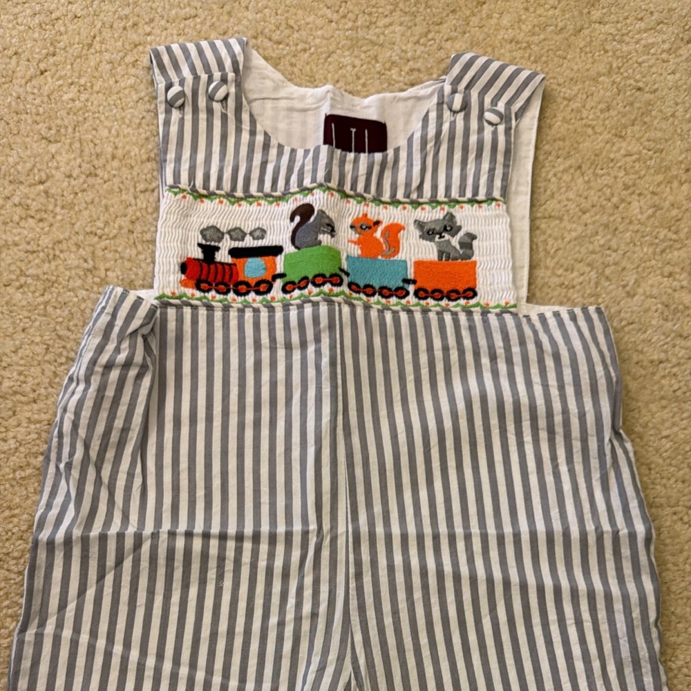 Lil Cactus smocked Jon Jon. 12-18 months